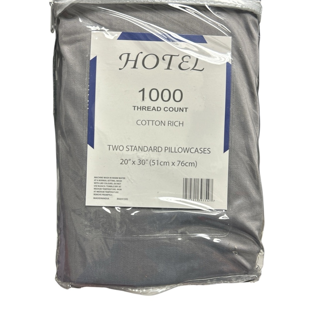 1000 Thread Count Gray Pillowcases